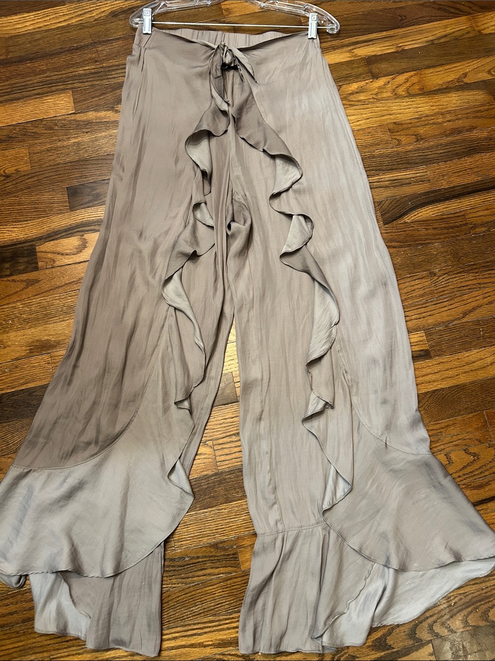 Mustard Seed Brown Ruffled Pants